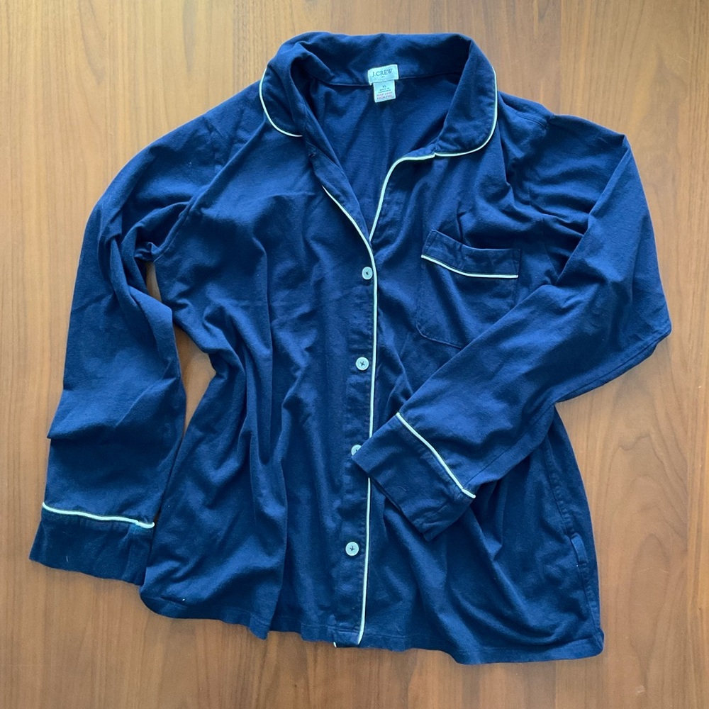 J. Crew Long Sleeve Soft Cotton Pajama Top, NWOT